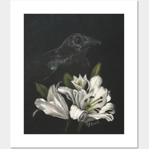 Lily White, Raven Black Wall Art by havenhill studios